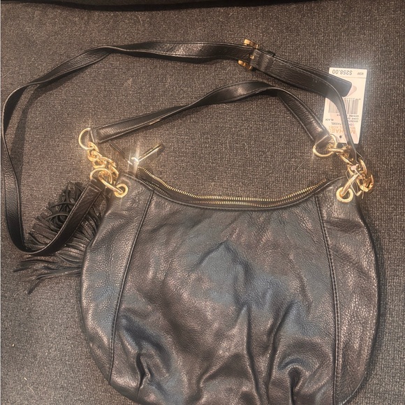 Michael Kors Black Leather Shoulder Bag - Picture 2 of 4